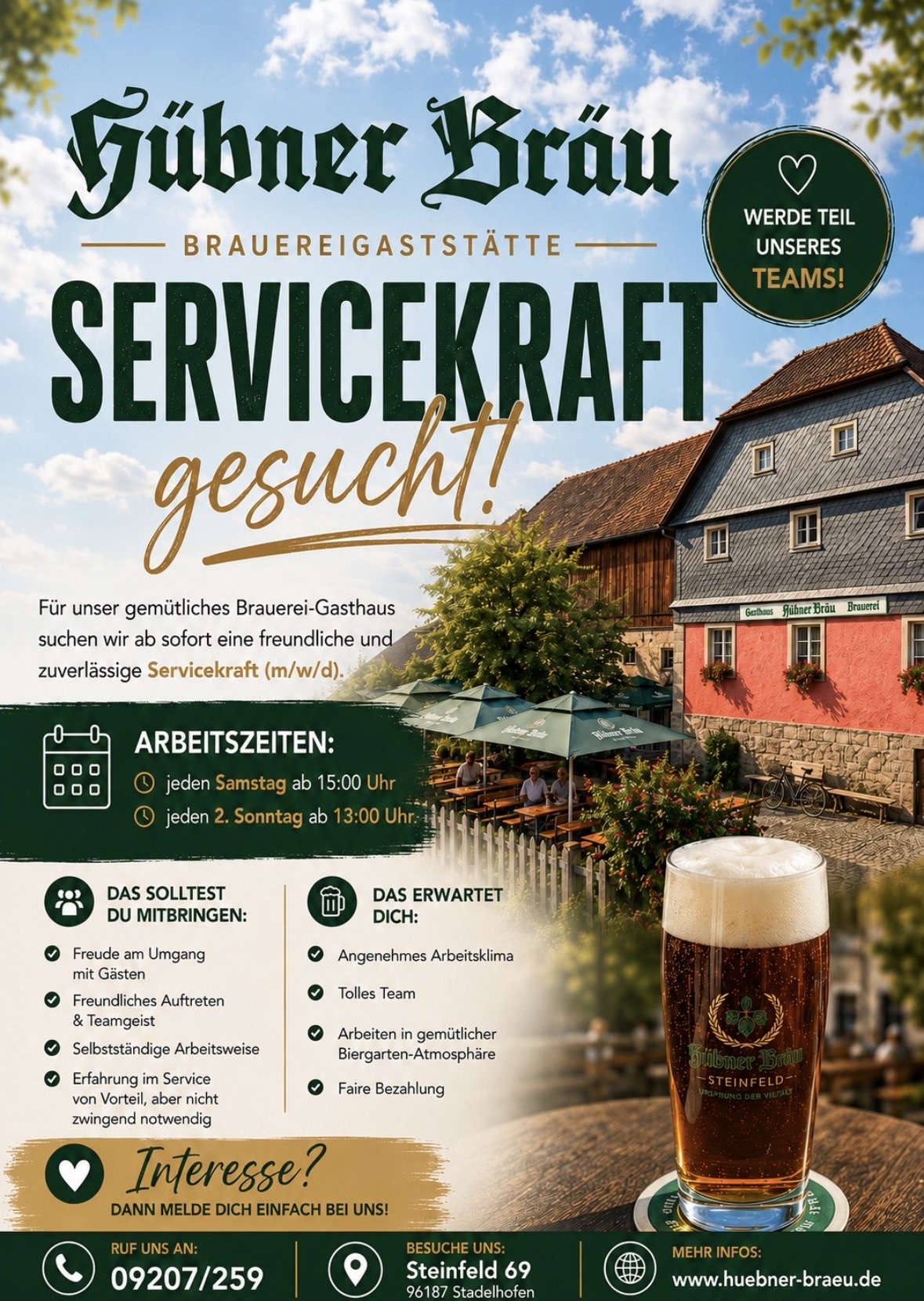 Servicekraft gesucht